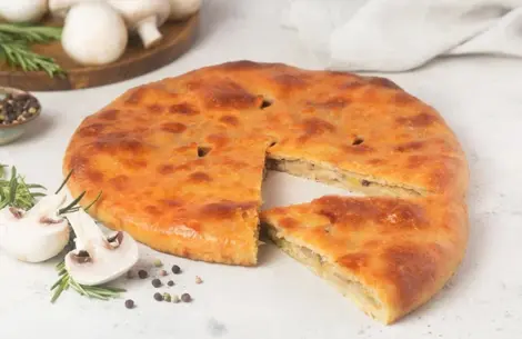 Осетинский пирог с картофелем и грибами