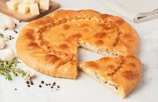 Пирог жульен с курицей и грибами